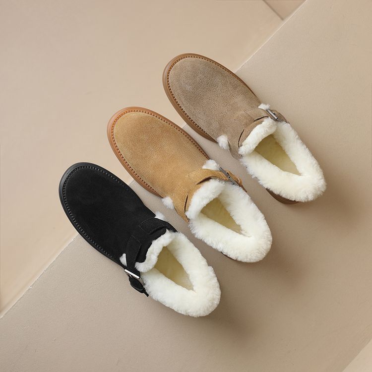 Deep Mouth Flat Shoes Minimalist Winter 2024 - Image 2