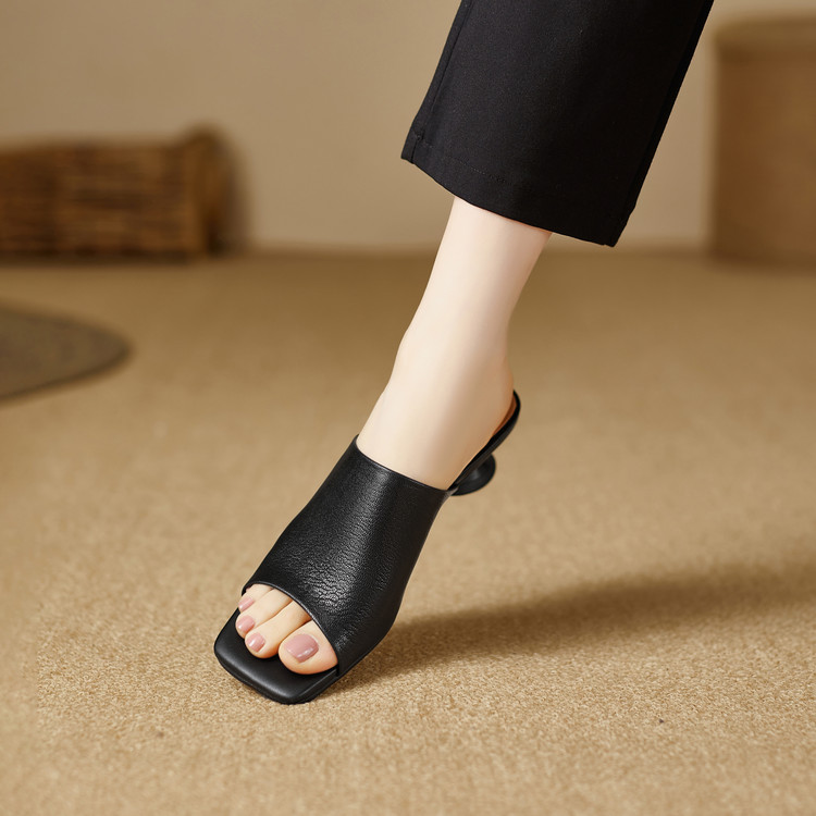 Women's One-Strap Slides with Stiletto Heel and TPR Sole - Style c.html - Image 3