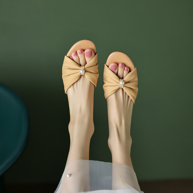 Women's Peep Toe Chunky Mid Heel Sandals - Style e.html - Image 5